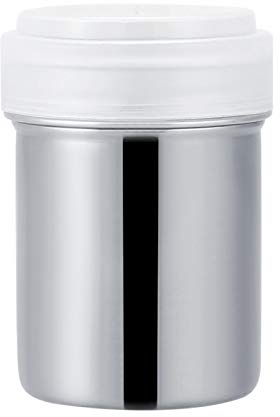 Powder Shaker 304 Stainless Steel Pepper Chocolate Sprinkler Detachable with Filter Wire Mesh for Home Restaurant Cocoa Powder Pepper Chili Coffee Barbecue(Large)
