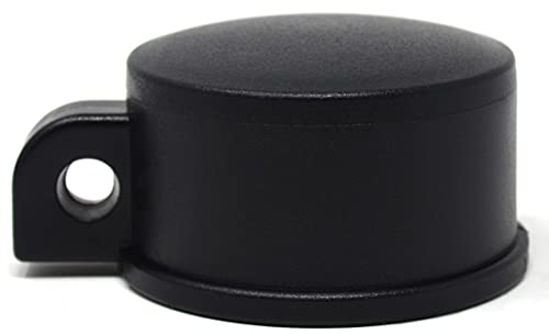 Design61 Ösenkappen 4er Set Pfostenkappe Abdeckkappe Zaunkappe für Pfosten-Ø 42mm Kunststoff in Schwarz