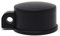 Design61 Ösenkappen 4er Set Pfostenkappe Abdeckkappe Zaunkappe für Pfosten-Ø 42mm Kunststoff in Schwarz