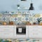 RE-COVERTILES - Fliesenaufkleber Badezimmer und Küche 24 Stck 10x10 cm - PS00247 PVC-Wanddekoration Wasserdicht Fliesen Mosaik Stil Azulejos-Zementfliesen