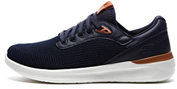 Skechers LATTIMORE LASITER, Zapatillas para Hombre, Navy Mesh / Synthetic, 42 EU