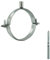 VONLIS Rohrschelle Wickelfalzrohr Stockschraube Halterung Halter Rohr Lüftung Dichtung ohne Ø 100 mm 1 Stk.