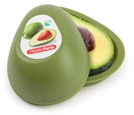 CABLEPELADO Guarda aguacate, guarda aguacate nevera, Recipiente para aguacates, Conserva aguacate, Estuche de plástico para aguacates, Apto para Lavavajillas, Plástico libre de BPA, Verde