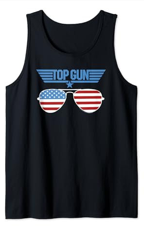Top-Gun-Weiße-Brille Tank Top