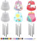 NewZC 6 STK Windspiel Bastelset Kinder DIY bastelset Kinder Malerei Keramik Windspiele it Hanfseil Schreibpinsel12-Farben-Lack für Kinder Handgemacht Kreativ DIY