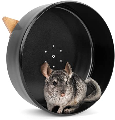Niteangel 34,8 cm (13,8 Zoll) Chinchilla-Rad – leises und stabiles Laufrad für Chinchilla oder andere Haustiere ähnlicher Größe (für Chinchilla, 35,1 cm (13,8 Zoll) Lauftrommelrad)