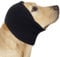COMFPET Happy Hoodie für Hunde & Katzen, Lärm- & Gehörschutz, beruhigende Ohrenschützer, Ohren- & Windschutz, reduziert die Angst vor Feuerwerk, ideal für die Zeit nach Einer Operation, L(Schwarz)