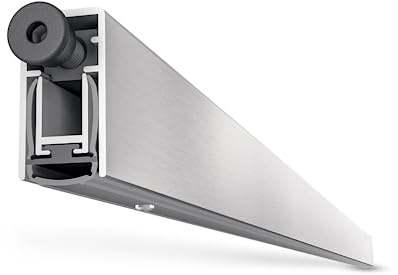 Gedotec ACCOUSTIC PLUS Joint de sol abaissable | 1 pièce Joint de porte inférieur automatique 15 x 28 mm | Longueur 730 mm | Peut être raccourci | Joint d'abaissement pour portes