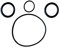 Lot de 4 joints toriques Lay-Z-Spa pour pompe à eau Coleman Seal Reconstruction