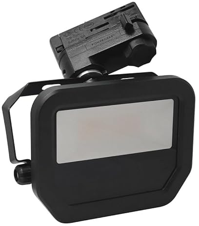 Xenterio LED-Flutlichtstrahler für 3-Phasen Stromschiene, Alu, 20W, 3000K (warmweiß), 2200lm, 100°, 55000h, schwarz