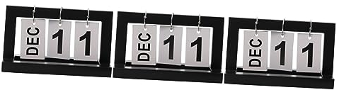 Ciieeo 3st Kreativer Kalender Kalenderblatt Umblättern Stendig Kalender Tischkalenderblöcke Täglicher Tischkalender Kalender Für Den Schreibtisch Holz Bambus Altmodisch Büro