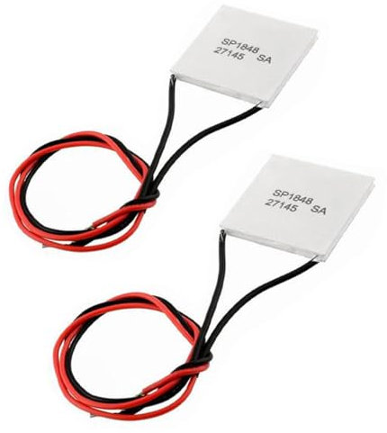 Hailege 2pcs TEC1-27145 SP1848 40x40mm SP1848-27145 SA Semiconductor Dissipatore di calore termoelettrico Piastre del radiatore Piastra di Peltier per la produzione di energia