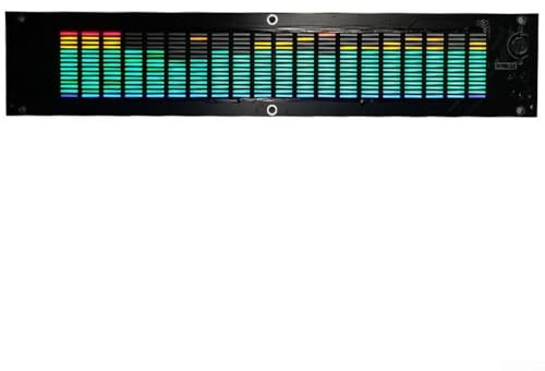 Dual Channel Music Spectrum Display mit Equalizer, 6 Sound-Voreinstellungen, USB/DC-betrieben mit Acrylgehäuse, 20-Band 15-Level (ohne )