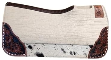 EQUIGEAR Westernpferd-Filzpad/Konturpad aus hochwertigem Wollfilz in den Größen 32 x 32 Zoll und 30 x 30 Zoll V009 (32x32)