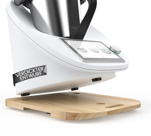 Siegvoll Planche Coulissante épaissie pour Thermomix TM6 TM5, Planche à Glisser pour Thermomix en épaissie Bois, Stable et Facile à Déplacer, Accessoire pour Thermomix