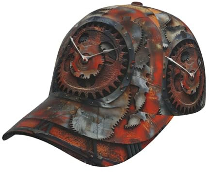 DRTGEDS Sombreros de golf para papá con escamas plateadas, gorra de béisbol unisex, sombrero polo ajustable para hombres y mujeres, sombrero deportivo, Reloj Gear, talla �nica