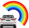 Moxeupon Regenbogen-Aufkleber fürs Auto,Regenbogen-Autoaufkleber und Abziehbilder | Auto-Heckscheibenwischer-Aufkleber, wetterbeständig,Regenbogen-Autozubehör, wasserfeste Auto-Aufkleber,