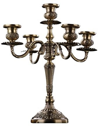 Deko Kerzenleuchter Retro-Kerzenständer-Dekoration im europäischen Stil, Romantisches Abendessen bei Kerzenschein mit Kerzenhalter Kerzenleuchter/Kerzenständer (Size : A)