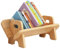 NUODWELL Holz Kinder Bücherregal, Desktop Kinder Bücherregal Aufbewahrung Display Rack Kleine Kind Buch Organizer für Kinderzimmer (Holz)