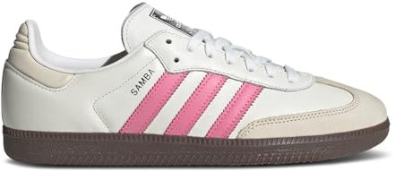adidas Samba OG Damen-Sneaker, White Lucid Pink, 8 US