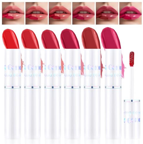 Prreal Peel off Lip Stain 6PCS, Tattoo Color Lip Liner Lip Tint, Waterproof and Long Lasting Lip Tint Stain, Matte Lip Makeup Lip Stain Tint Peel off