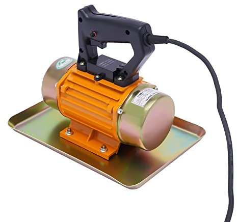 Vibrateur à BéTon 220v 250w Vibrateur éLectrique Portatif Pour Mortier De Ciment Convient à La Plupart Des Travaux De Nivellement Du BéTon (Golden)