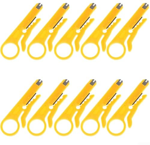 10er Set Manuelle Zange zum Abisolieren von Datenkabel und Stanzverbindungen