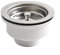 Kit de bonde d'évier de cuisine, 90 mm, bride en acier inoxydable avec panier amovible pour éviter l'encrassement