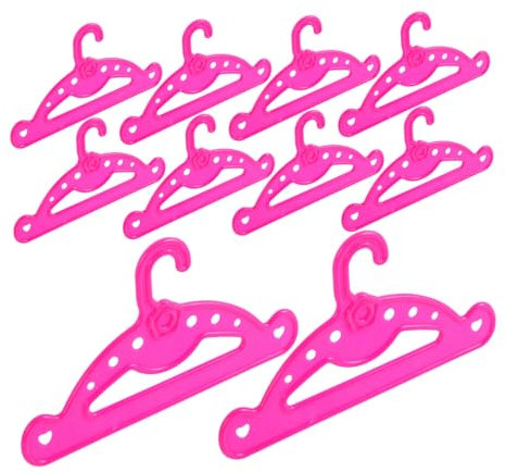 SKISUNO 10stücke Puppenkleiderbügel Aus Kunststoff Praktische Organizer Für Puppenoutfits Geeignet Für Amerikanische Puppen Und Babypuppen Perfektes Zubehör Zur Aufbewahrung Und