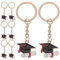 OUNONA 8 StüCke Graduation Cap SchlüSselanhäNger AnhäNger SchlüSselring Charme Tasche HäNgen Ornament Graduation Cap Keychains SchlüSselring