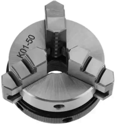 Plato torno de madera de acero, 1 Uds., 3/4 mandíbulas, 50mm, 63mm, Portabrocas Manual, herramientas de torno de Metal autocentrantes DIY(K01-50)