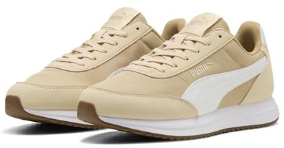 Puma Unisex R78 LightwindSneaker, Sand Dune Puma Canvas, Weiß, 45 EU