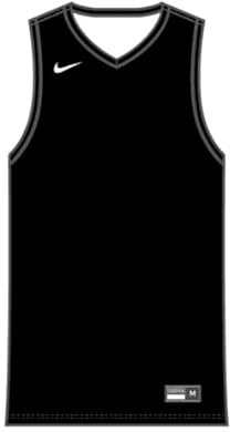 NIKE Baby - Jungen Mens Team25 Basketball Stock Reversible Jersey Black Shirt, Mehrfarbig, M EU