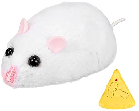 Radio-Controlled Mice Cat Toy, Cat Fishing with Moving as Prey Replacement - Realistic Hunting Toy for Home, Balcony and Garden