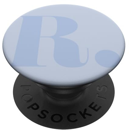 Light Blue R Initial PopSockets Adhesive PopGrip