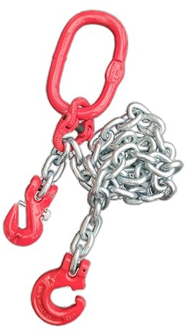 Forstkette 8mm verzinkt GK8 | Rückekette Holzrückung | Forsthaken/Lasthaken | EN 818-2 | 4.000 kg | 2m–5m (2m FK4vz)