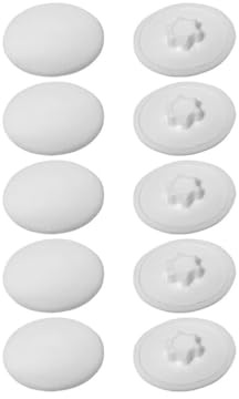 100 Capuchons à clipser Blanc pour Vis Béton Empreinte Torx T30 - Polyamide - D-Work