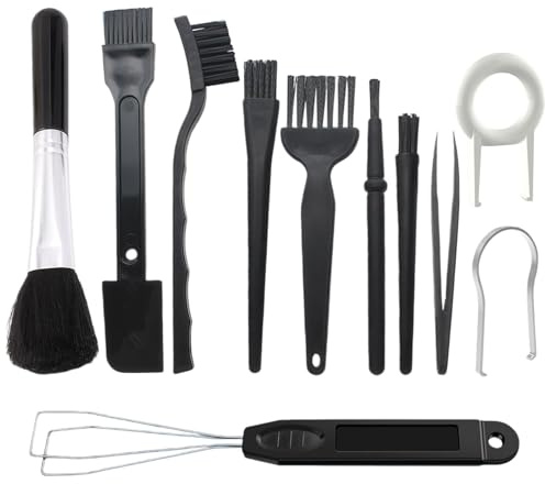 11 PCS Keyboard Cleaning Kit, 7 PCS Keyboard Brush 1 Tweezers and 3 Keycap Puller for Computer, Pc Cleaning Kit Keycap Remover and Cleanings Brushes Suitable Computer Keyboards Motherboard