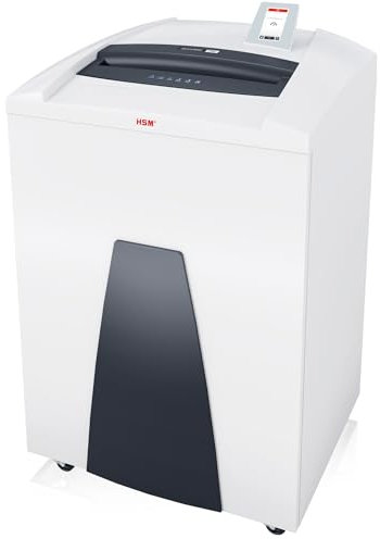 HSM SECURIO P44i Aktenvernichter inkl. OMDD-Schneidwerk + Metallerkennung I Partikelschnitt 0,78x11 mm I Sicherheitsstufe P-6 I Schredder für Papier, Kreditkarte, CD/DVD,... I 205l Behälter, 19 Blatt