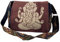 GURU SHOP Schultertasche, Hippie Tasche, Goa Tasche - Braun, Unisex - Erwachsene, Baumwolle, 23x28x12 cm