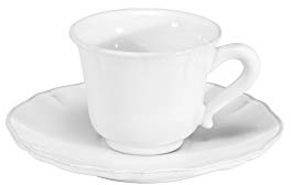 Gedeck Espressotasse und Untertasse Alentejo weiß