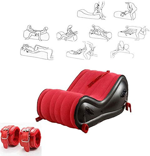 Multipurpose Aufblasbare Sex Lendenkissen mit Sex-Kissen-Sofa faltbare Sex Möbel SM-Sex-Spielzeug für Paare