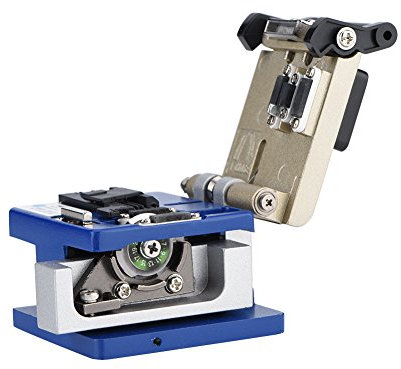 Kit de coupe-fibre haute précision, outils de coupe et de dénudage de câbles à fibre optique compacts et ergonomiques avec sac, pour fibre de 125 μm de diamètre