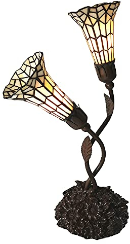 Clayre & Eef Tischlampe Tiffany 34x25x58 cm E14/max 2x25W LumiLamp 5LL-6063