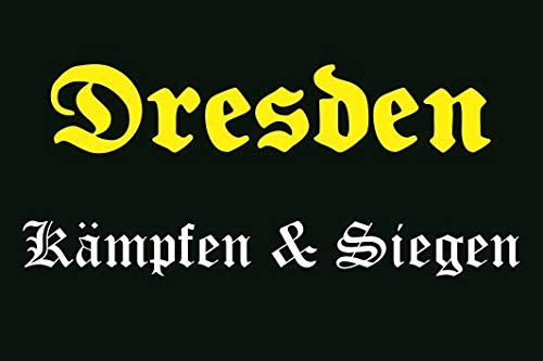U24 Aufkleber Dresden Kämpfen & Siegen Flagge Fahne 8 x 5 cm Autoaufkleber Sticker