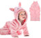 URAQT Peignoir de Bain pour Enfant, Peignoir en Peluche pour Bébé, Garçon/Fille à Capuche, Animal Doux Chaud Polaire Robe de Chambre/Pyjamas 0-3 Ans