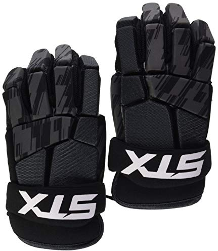 STX Lacrosse Stallion 75 Gloves, Black, XX Small, Pair