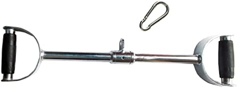qibylift Barbell Exerciser Cable Attachment For Cable Machines, Lat Pull Down Bar Cable Machine Attachments, Tricep Press Down Bar, Revolving Straight Curl Bar with Rotating Grips