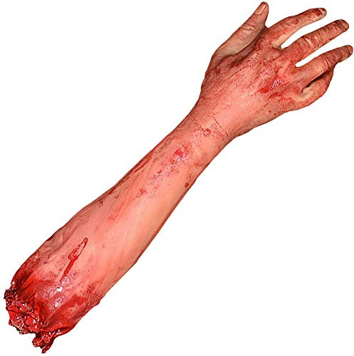 VONGLYHOO Halloween Requisiten Abgetrennte Arm Horror Blutiger Gefälschter Werkzeug Gebrochener Arm Streich Trick Halloween Party Requisiten