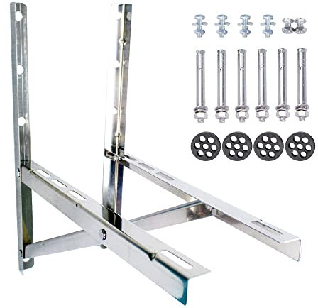 Wall Mounting Bracket for 9000-36000 BTU Condenser，Ac Support Brackets Rust Free Stainless Steel for Mini Split Air Conditioner Heat Pump Systems. (Large（9000-36000BTU）)